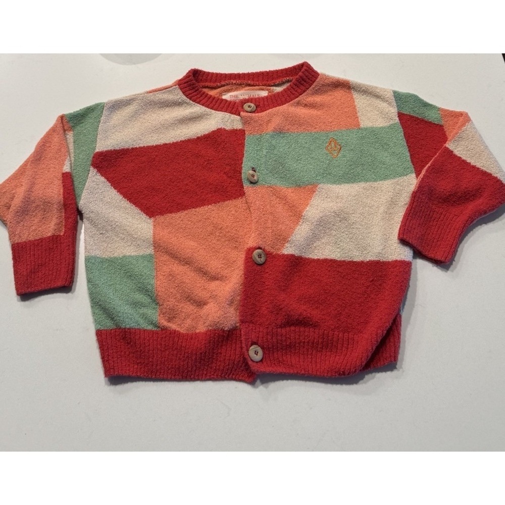 The Animals Observatory Cardigan Girls Size 2 Geometric Artsy Button Front Boho